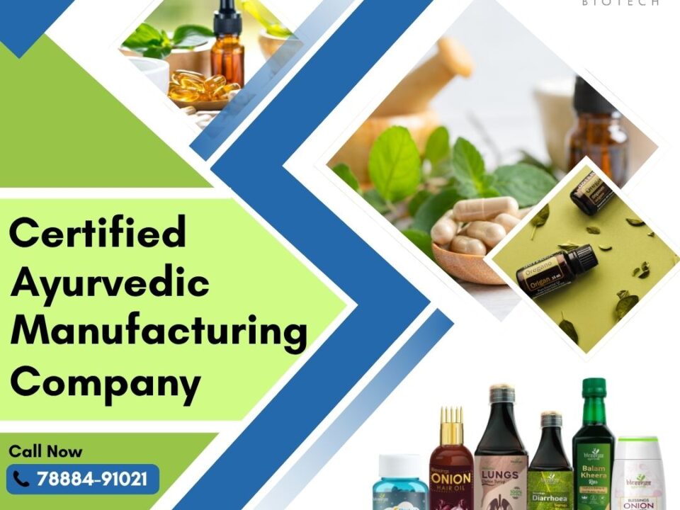 Certified Ayurvedic Manufacturing Company