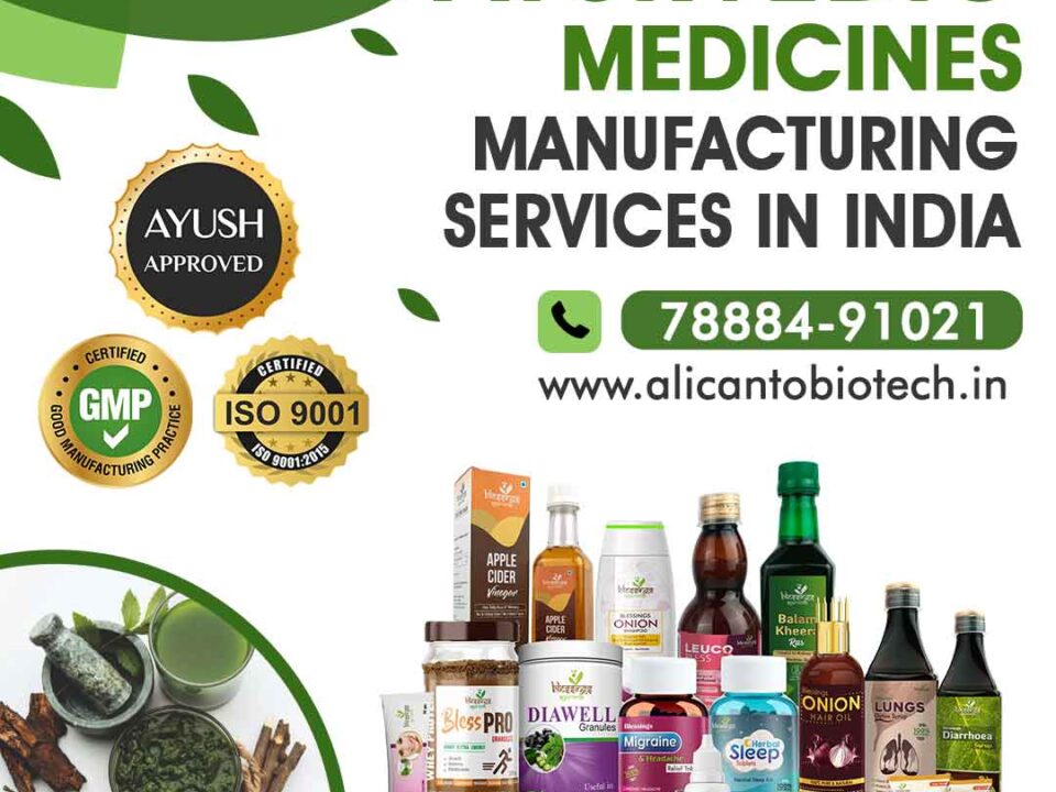 Ayurvedic Medicines Manufacturing Services in India
